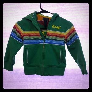 Coogi, kids green hooded jacket 3T
